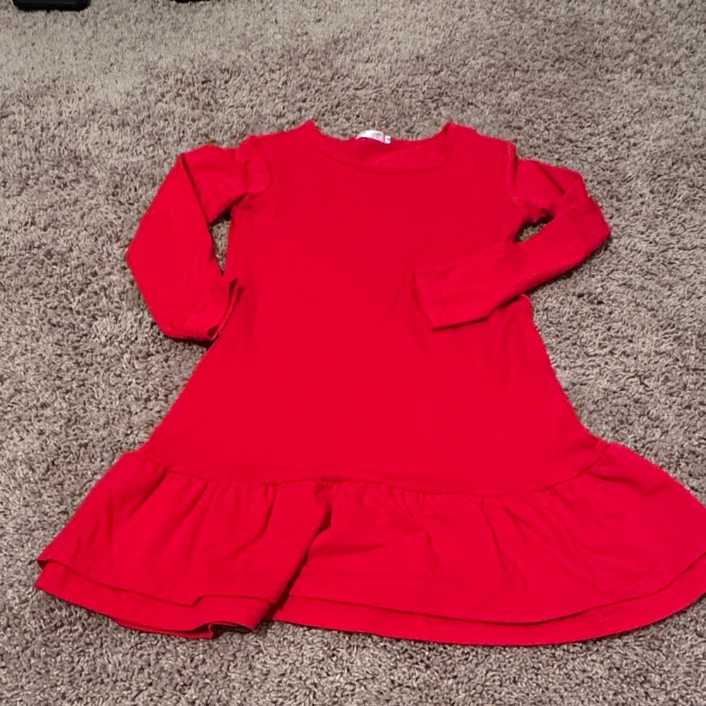 Red dress long sleeve size 9/10 worn once